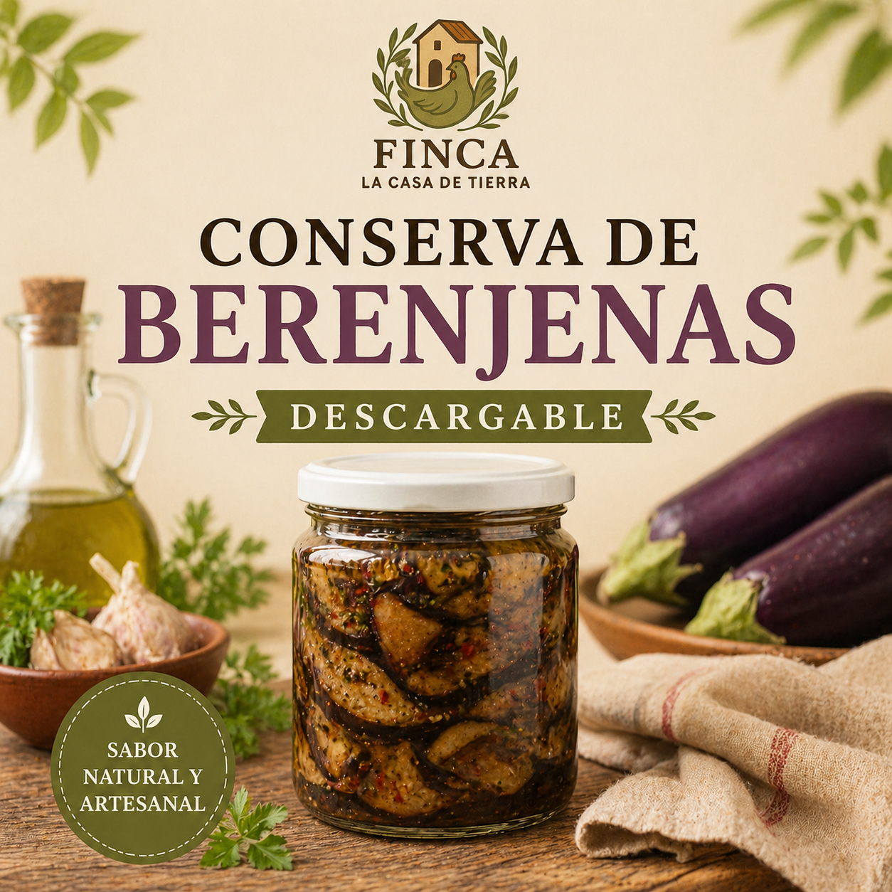 Receta de Conserva de Berenjenas