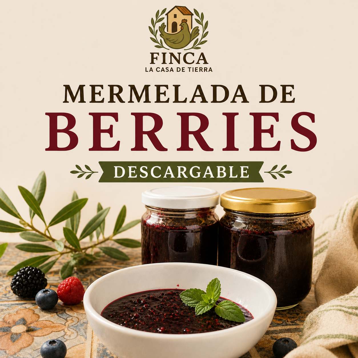 Receta Mermelada de Fresa y Blackberries